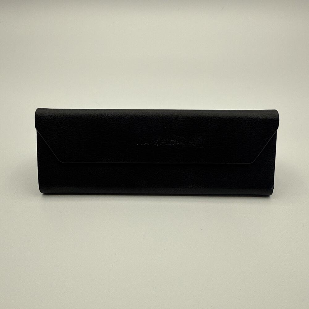 Vía Spiga Black Eyeglass Case Sunglasses Glasses Trifold 6 1/2”